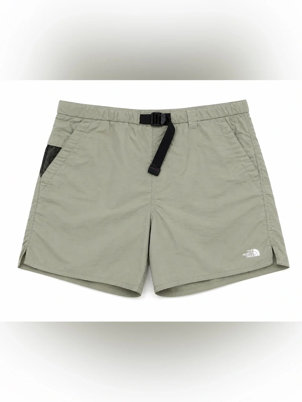 The North Face Class V Belted Trunks Olive Sage Swim Shorts Medium